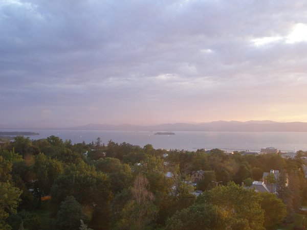 Burlington sunset on Tuesday, August 11, 2026 at 7:59 PM EDT