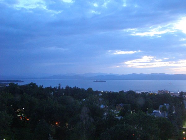 Burlington sunset on Tuesday, August 11, 2026 at 8:44 PM EDT
