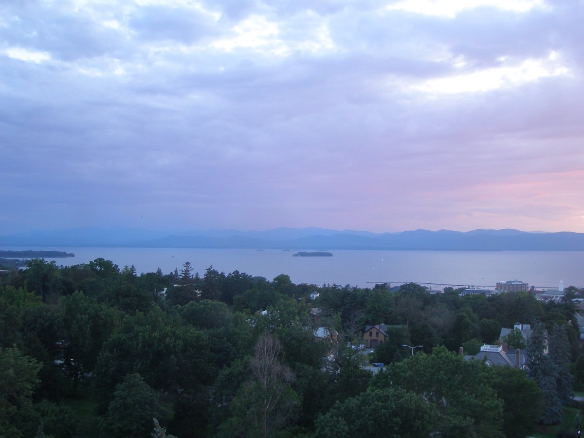 Left view, Burlington sunset on Tuesday, August 11, 2026