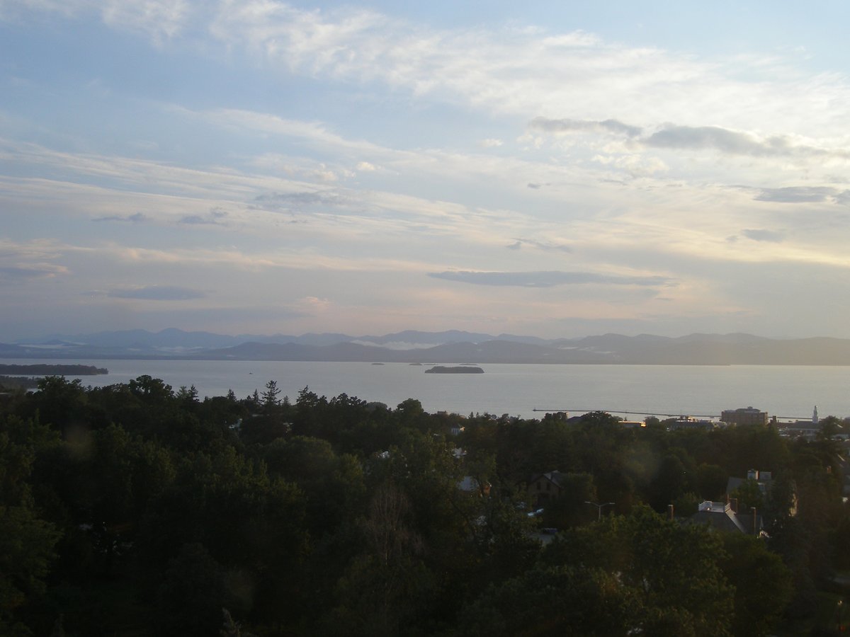 Left view, Burlington sunset on Wednesday, August 12, 2026