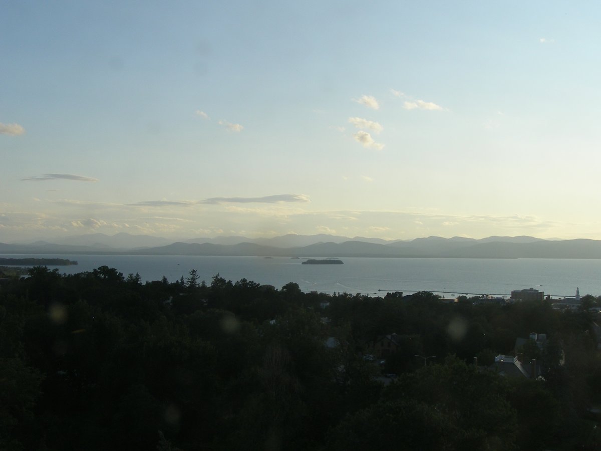 Left view, Burlington sunset on Thursday, August 13, 2026