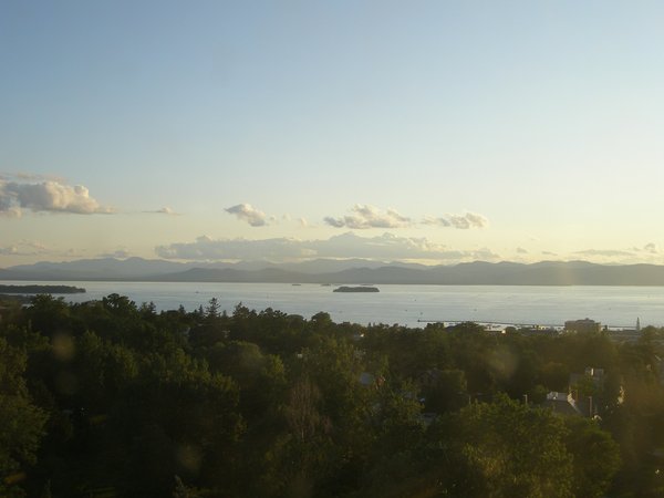Burlington sunset on Friday, August 14, 2026 at 7:43 PM EDT