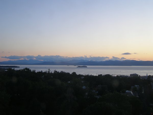 Burlington sunset on Friday, August 14, 2026 at 8:13 PM EDT