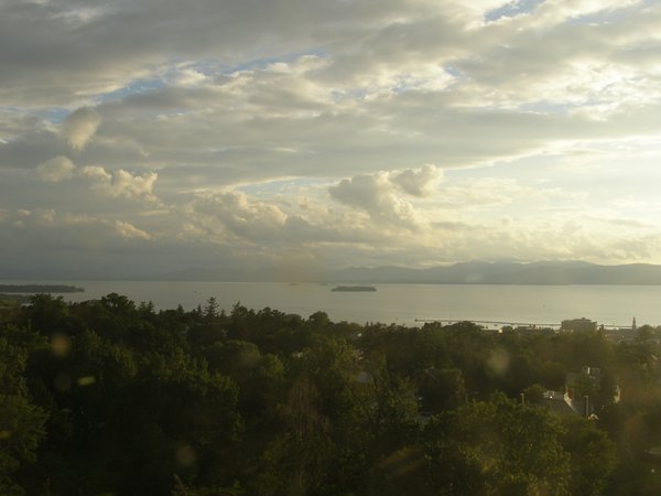 Burlington sunset on Monday, August 17, 2026 at 7:18 PM EDT