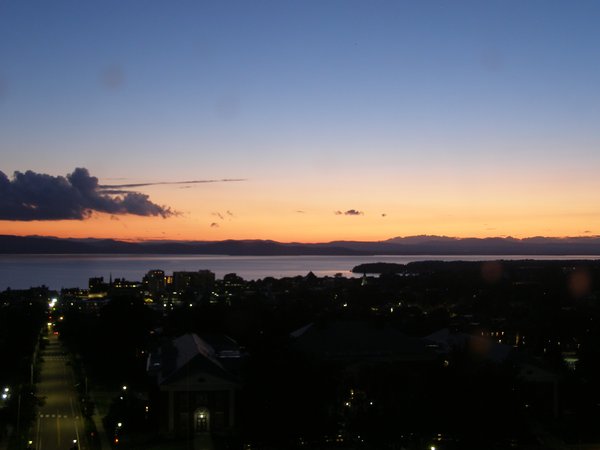 Burlington sunset on Monday, August 17, 2026 at 8:43 PM EDT