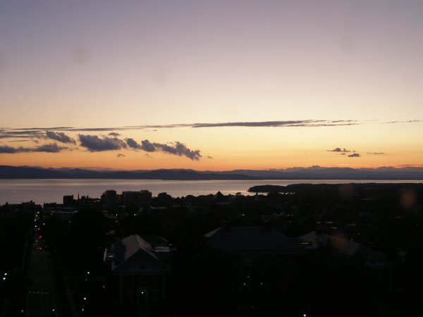 Burlington sunset on Monday, August 17, 2026 at 8:28 PM EDT
