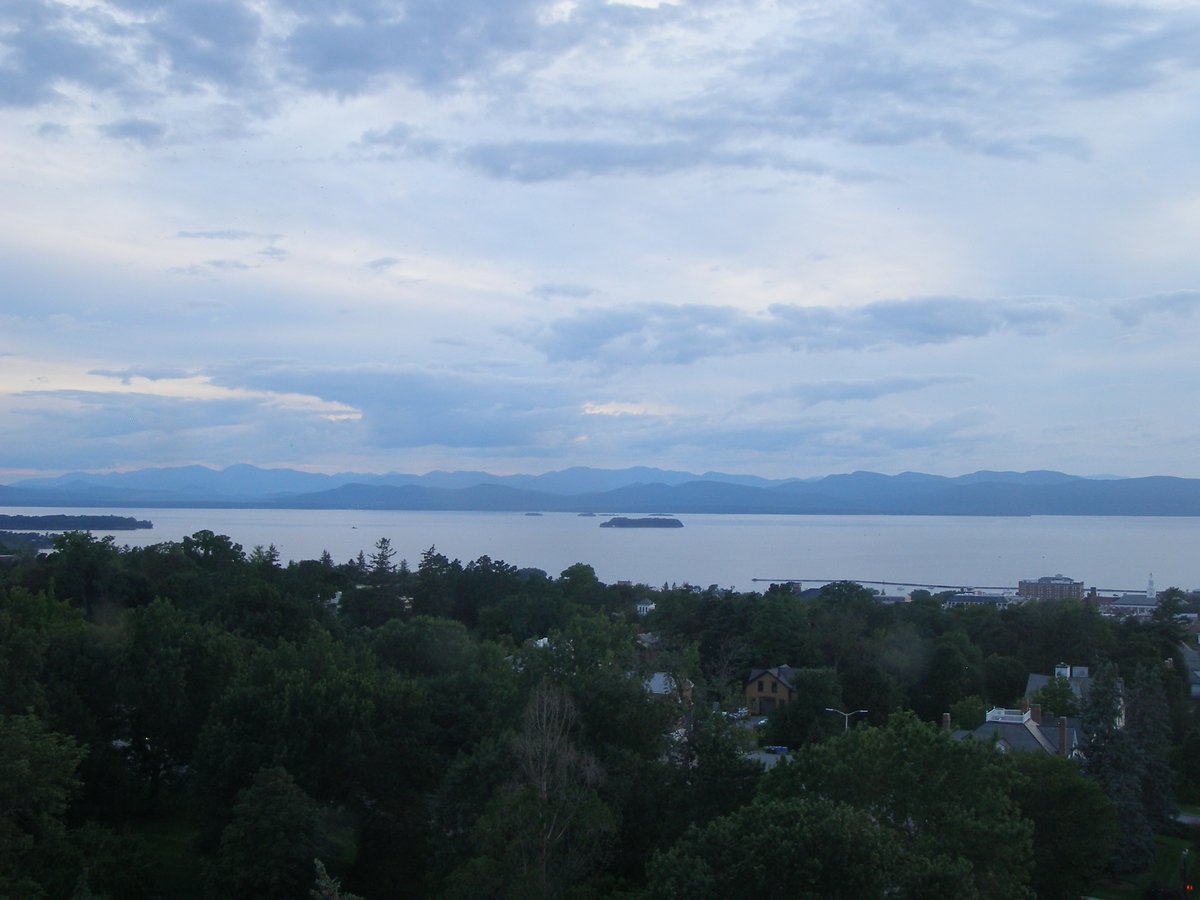 Left view, Burlington sunset on Tuesday, August 18, 2026