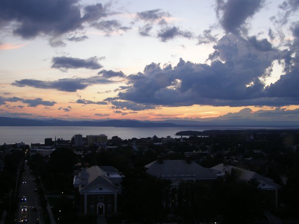 Burlington sunset on Wednesday, August 19, 2026 at 8:13 PM EDT