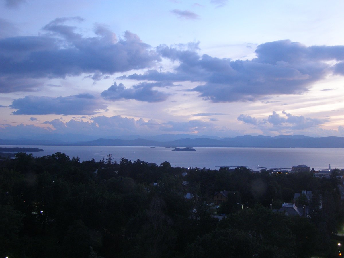 Left view, Burlington sunset on Wednesday, August 19, 2026