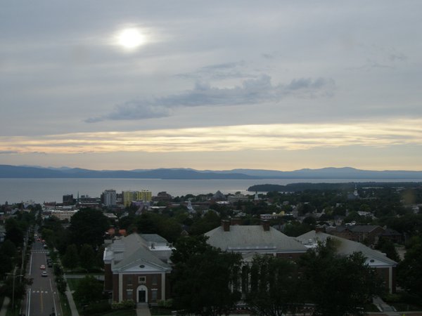 Burlington sunset on Thursday, August 20, 2026 at 6:43 PM EDT