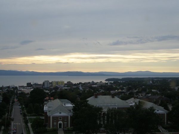 Burlington sunset on Thursday, August 20, 2026 at 6:58 PM EDT