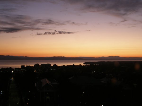 Burlington sunset on Thursday, August 20, 2026 at 8:28 PM EDT