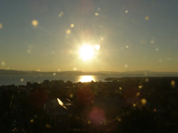 Burlington sunset on Friday, August 21, 2026 at 7:18 PM EDT
