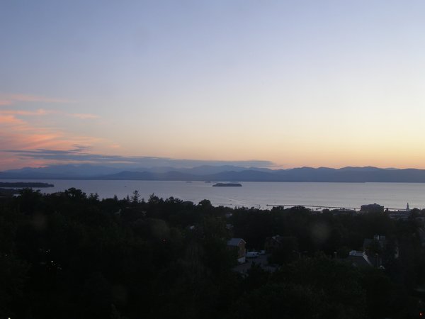 Burlington sunset on Friday, August 21, 2026 at 8:13 PM EDT
