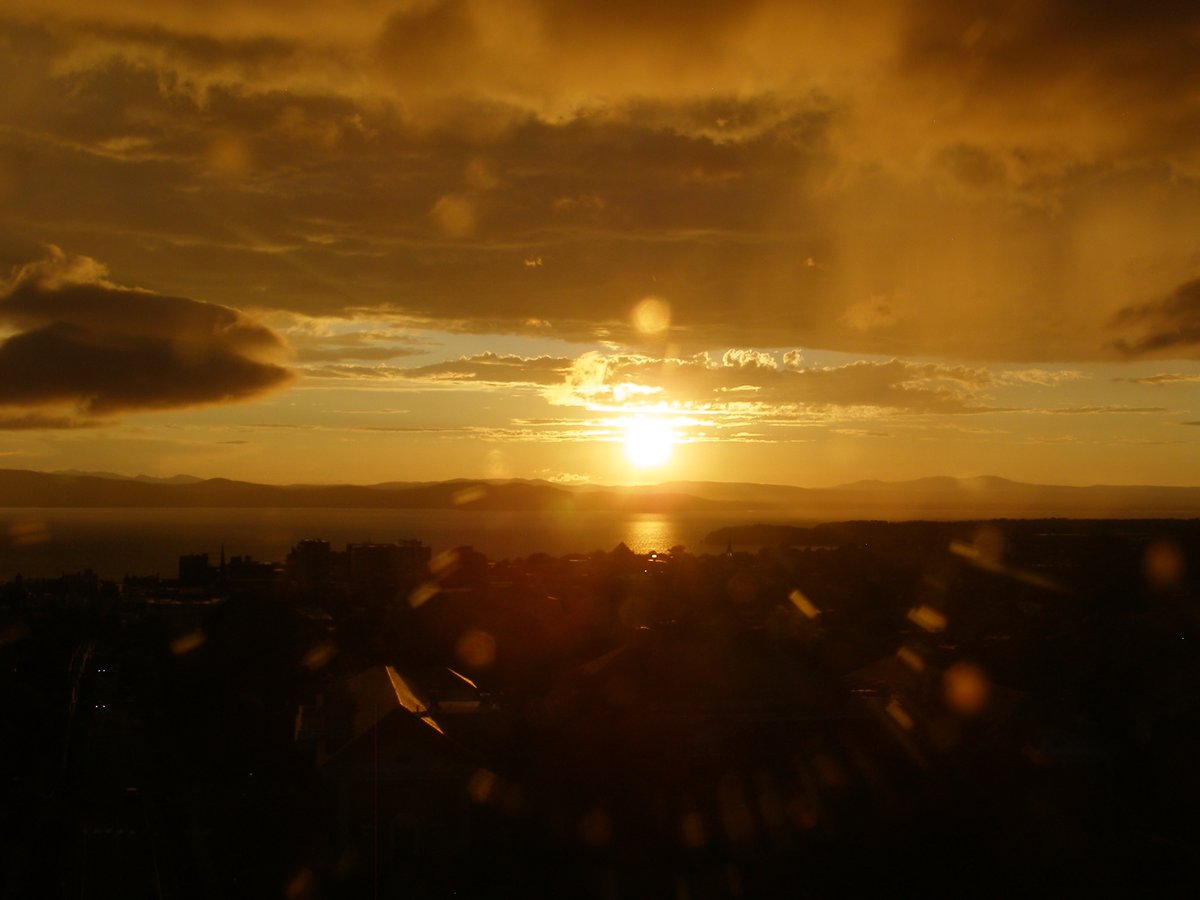 Right view, Burlington sunset on Sunday, August 23, 2026