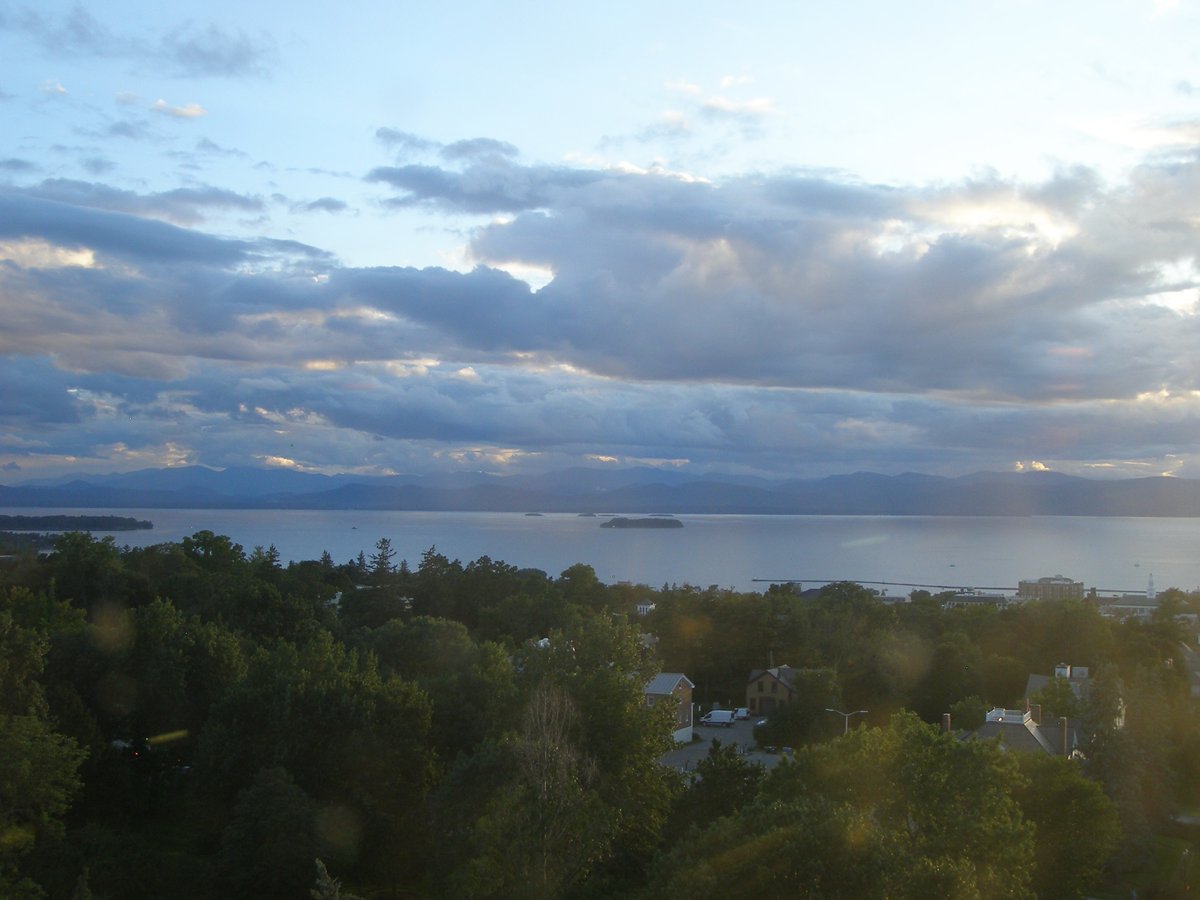 Left view, Burlington sunset on Tuesday, August 25, 2026