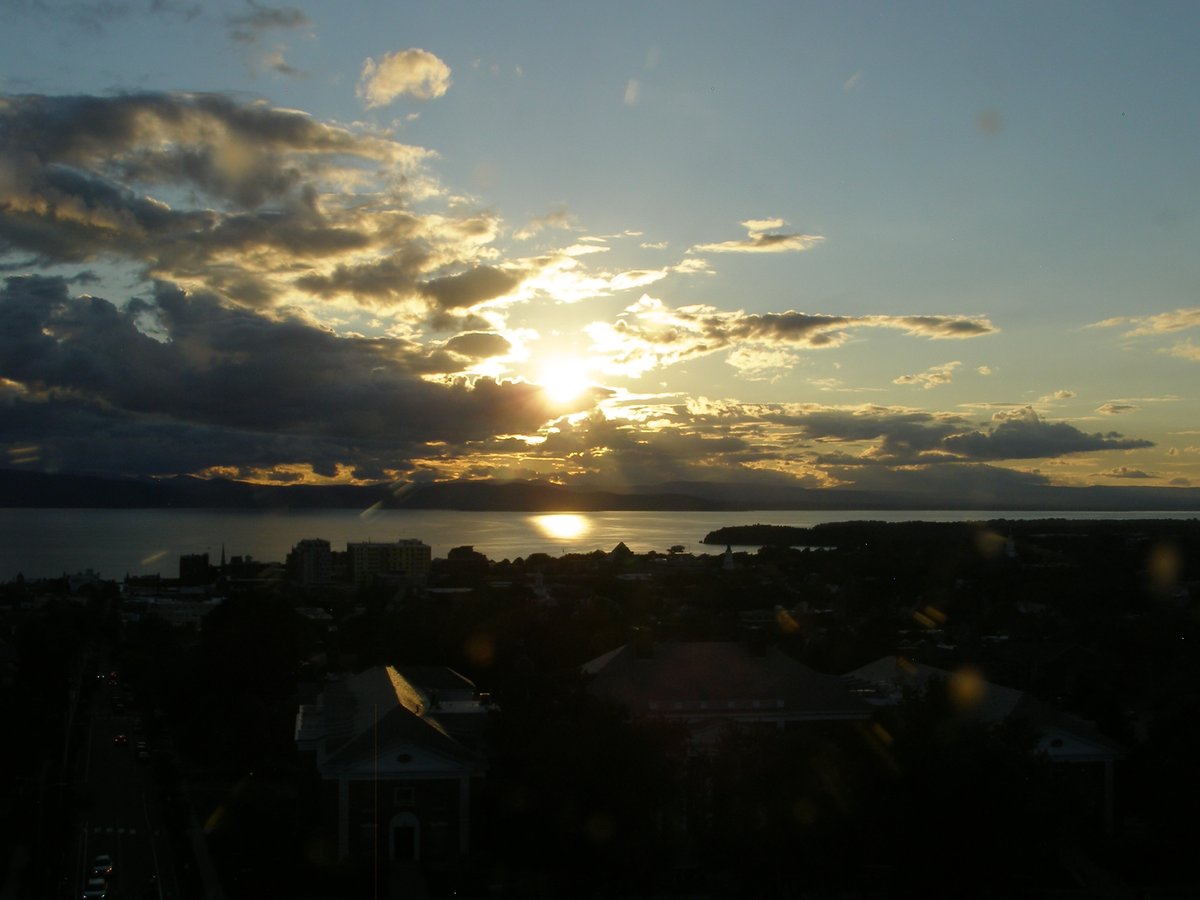 Right view, Burlington sunset on Tuesday, August 25, 2026