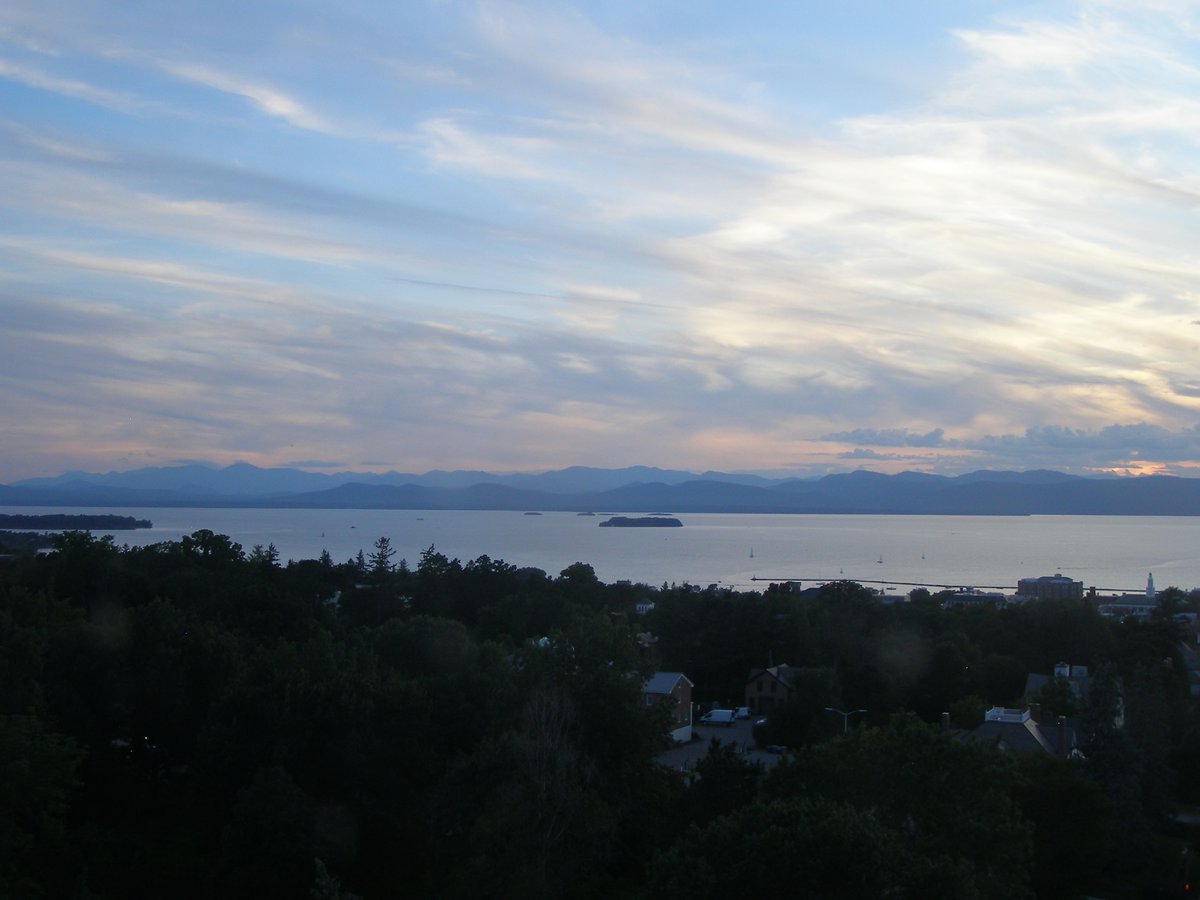 Left view, Burlington sunset on Wednesday, August 26, 2026