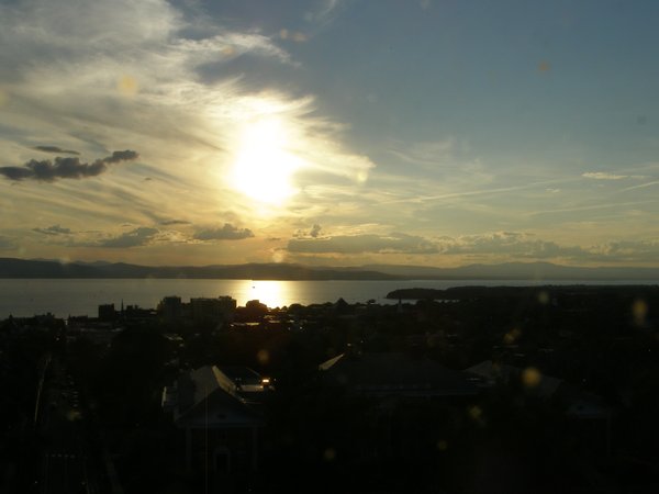 Burlington sunset on Wednesday, August 26, 2026 at 7:13 PM EDT