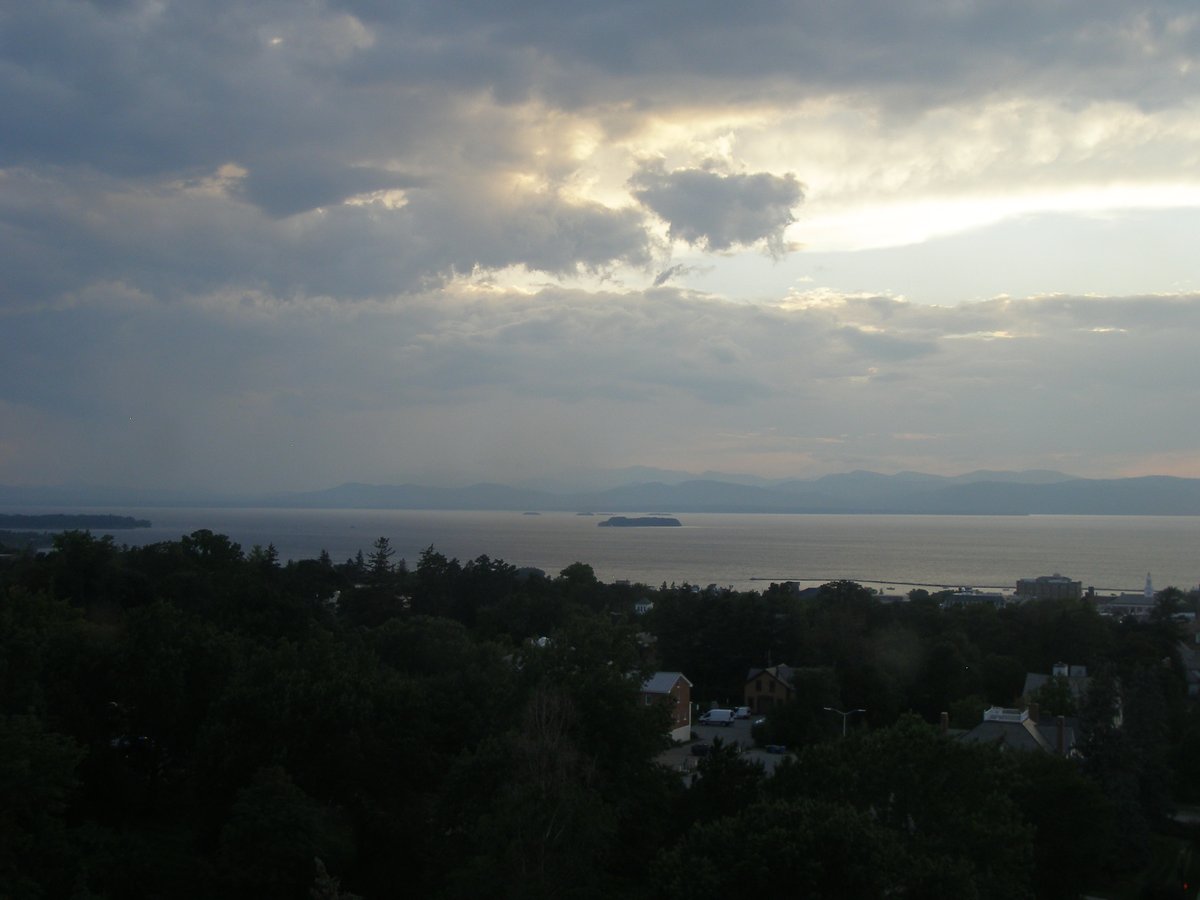 Left view, Burlington sunset on Thursday, August 27, 2026