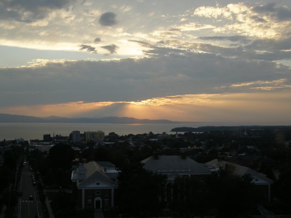 Burlington sunset from August 27, 2026