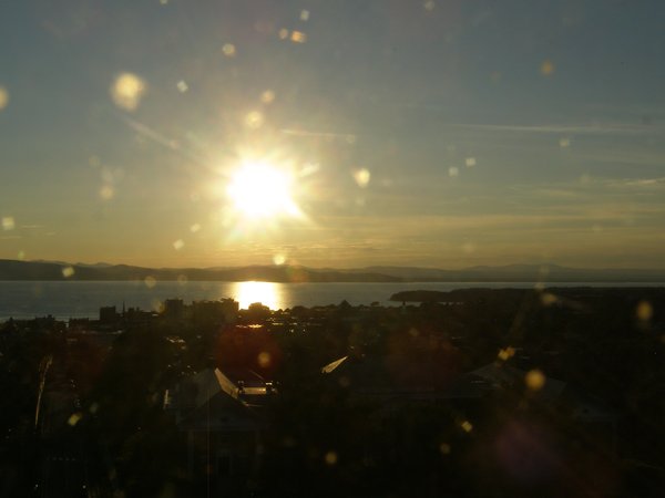 Burlington sunset on Saturday, August 29, 2026 at 7:13 PM EDT