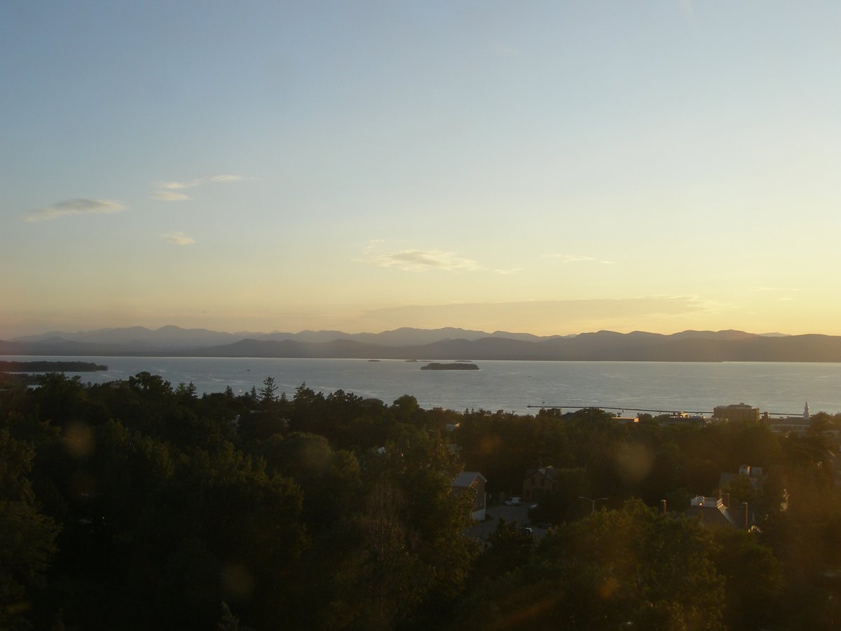 Left view, Burlington sunset on Saturday, August 29, 2026