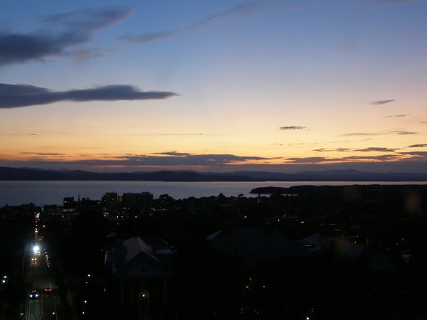 Burlington sunset on Saturday, August 29, 2026 at 8:13 PM EDT
