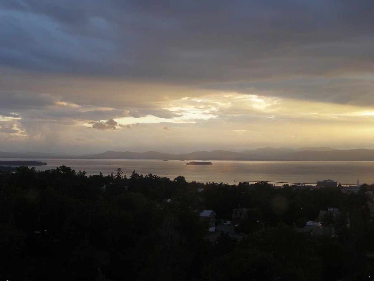 Left view, Burlington sunset on Sunday, August 30, 2026