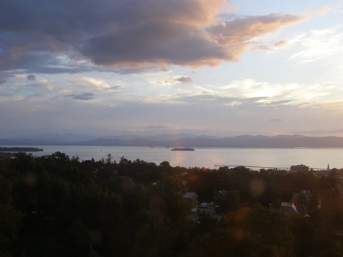 Left view, Burlington sunset on Thursday, September 3, 2026