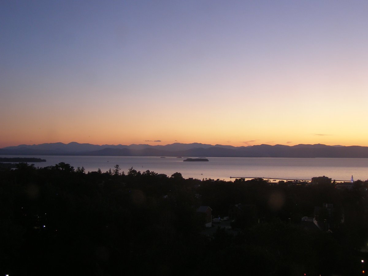 Left view, Burlington sunset on Sunday, September 6, 2026
