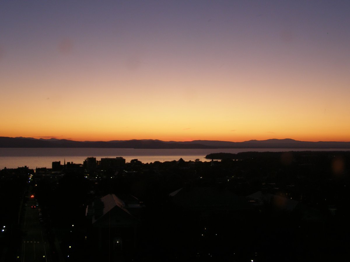 Right view, Burlington sunset on Sunday, September 6, 2026