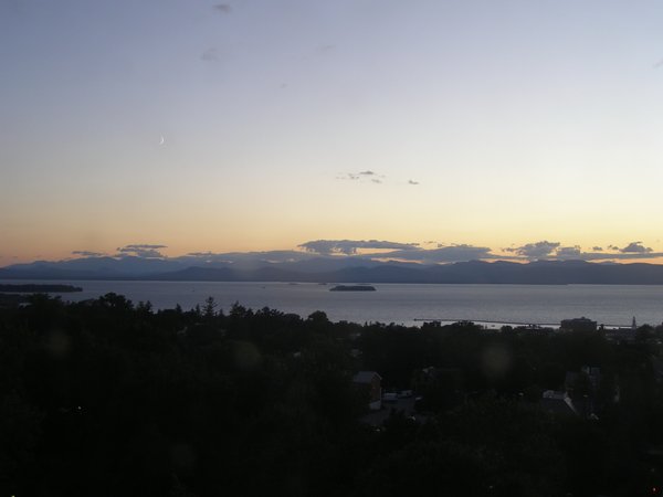 Burlington sunset on Monday, September 14, 2026 at 7:18 PM EDT