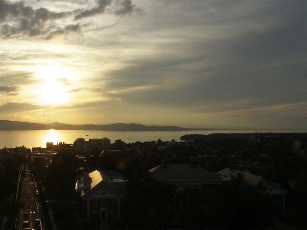 Burlington sunset on Wednesday, September 16, 2026 at 6:43 PM EDT