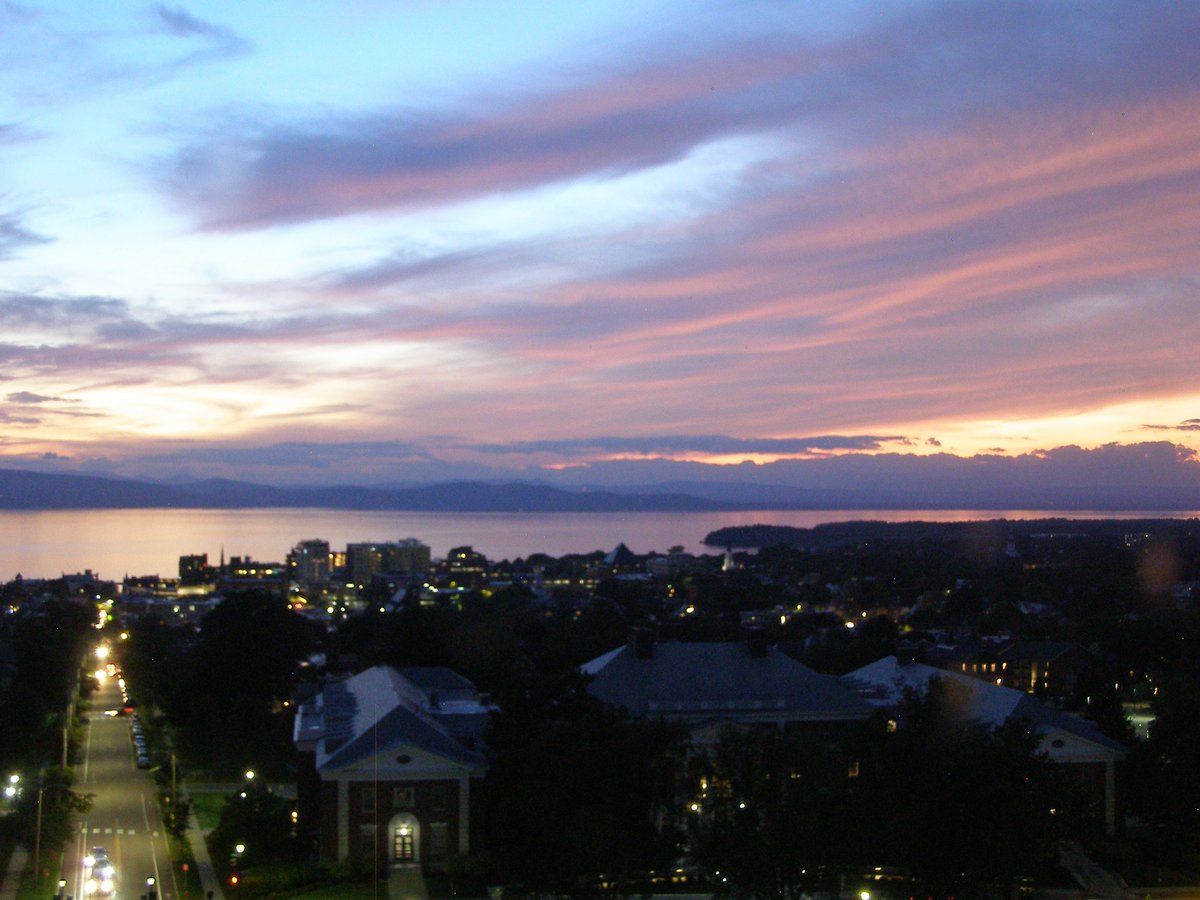 Right view, Burlington sunset on Wednesday, September 16, 2026