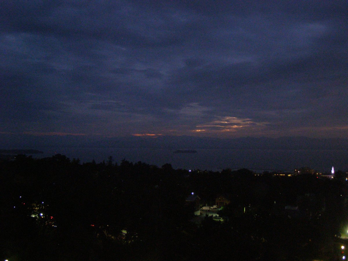 Left view, Burlington sunset on Thursday, September 17, 2026