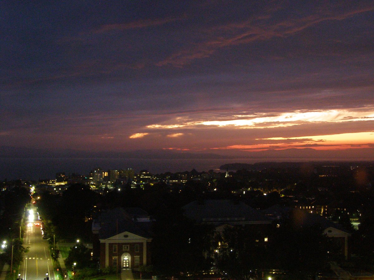 Right view, Burlington sunset on Thursday, September 17, 2026