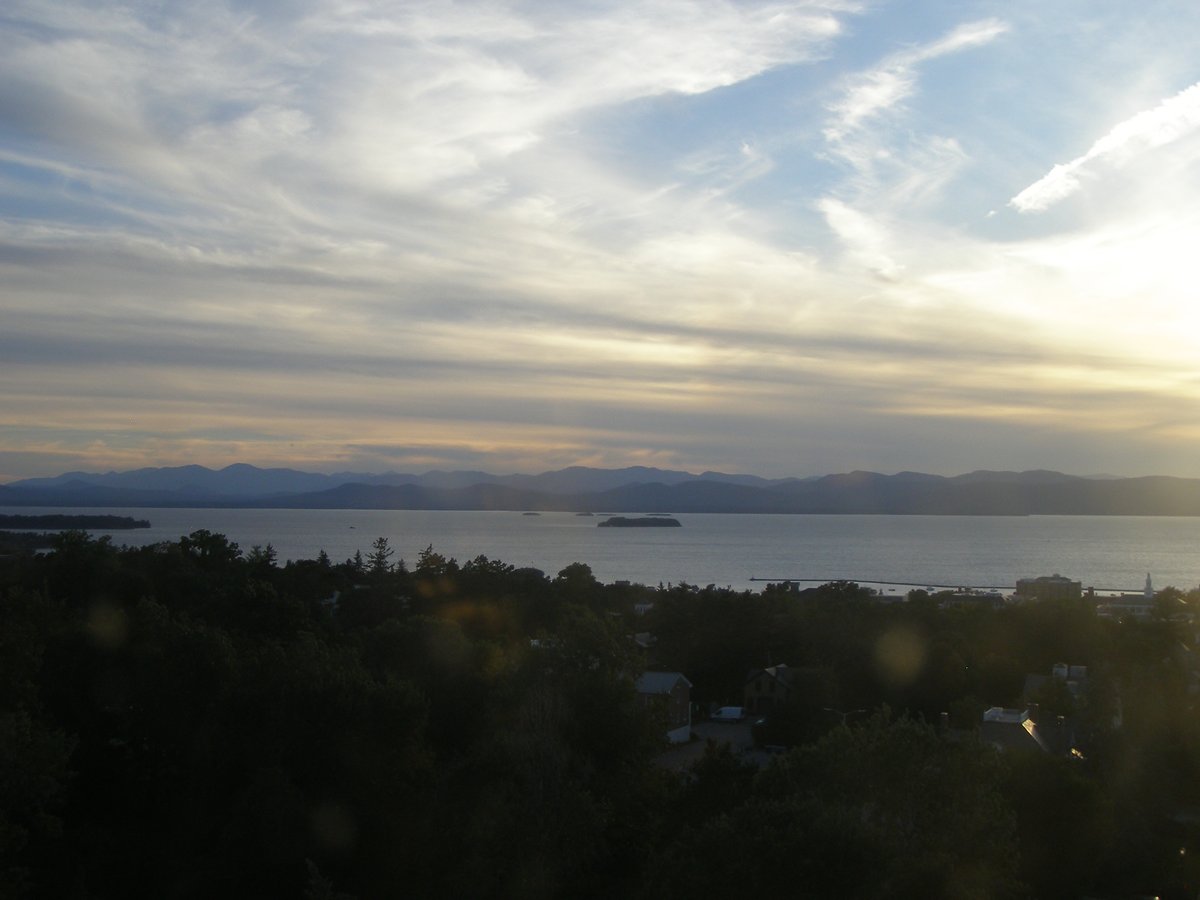 Left view, Burlington sunset on Friday, September 18, 2026