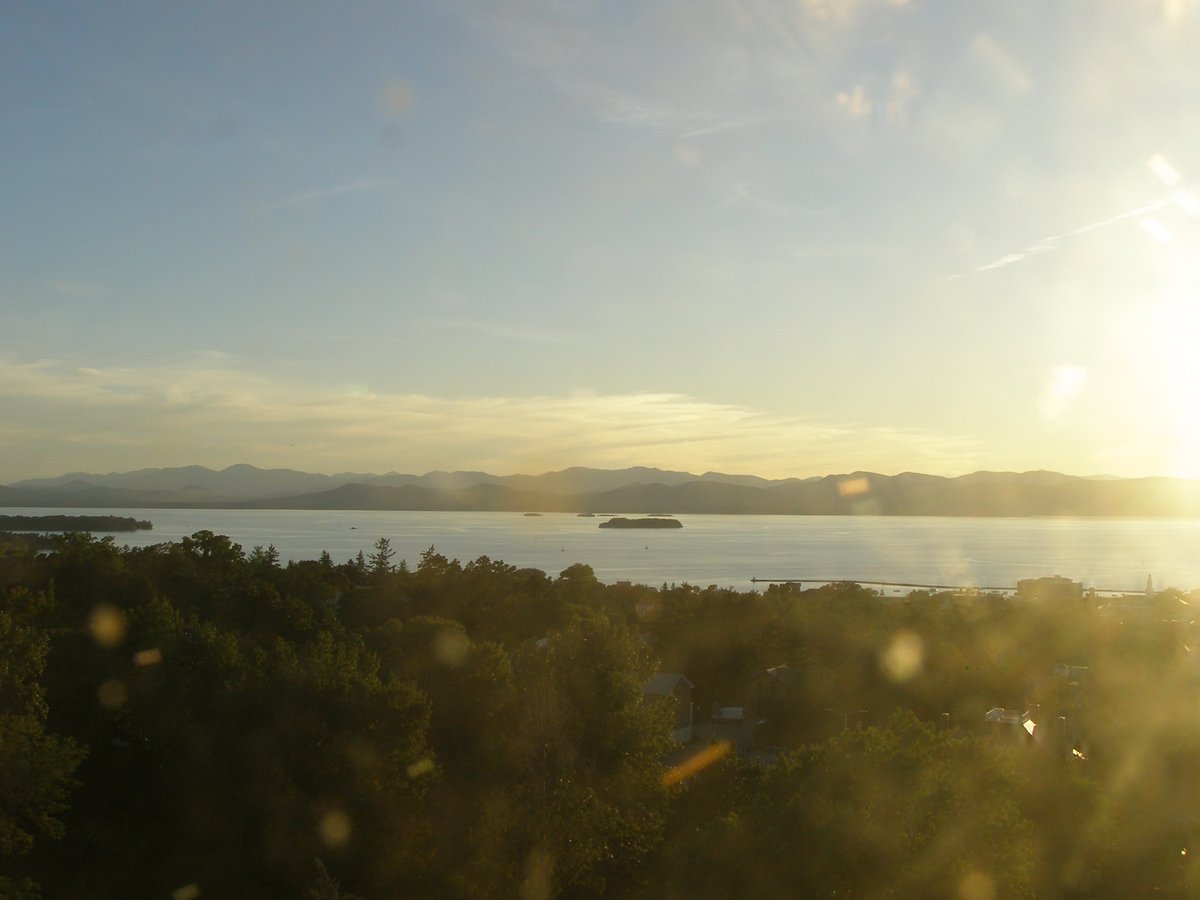 Left view, Burlington sunset on Saturday, September 19, 2026