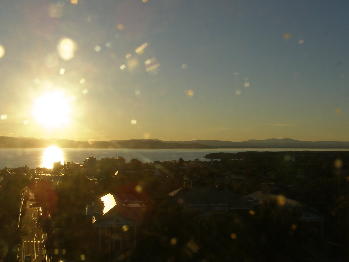 Right view, Burlington sunset on Saturday, September 19, 2026