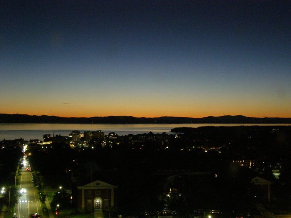 Burlington sunset on Saturday, September 19, 2026 at 7:58 PM EDT
