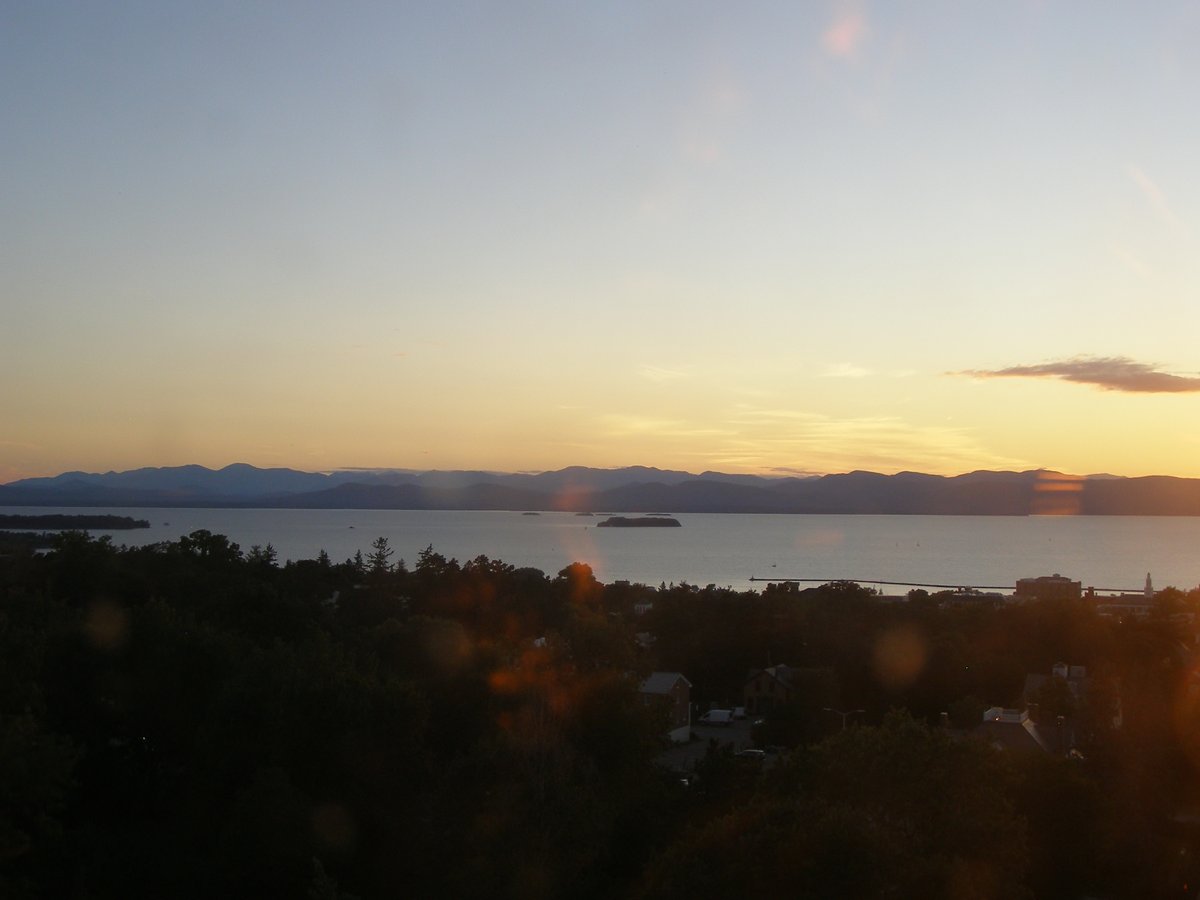 Left view, Burlington sunset on Tuesday, September 22, 2026