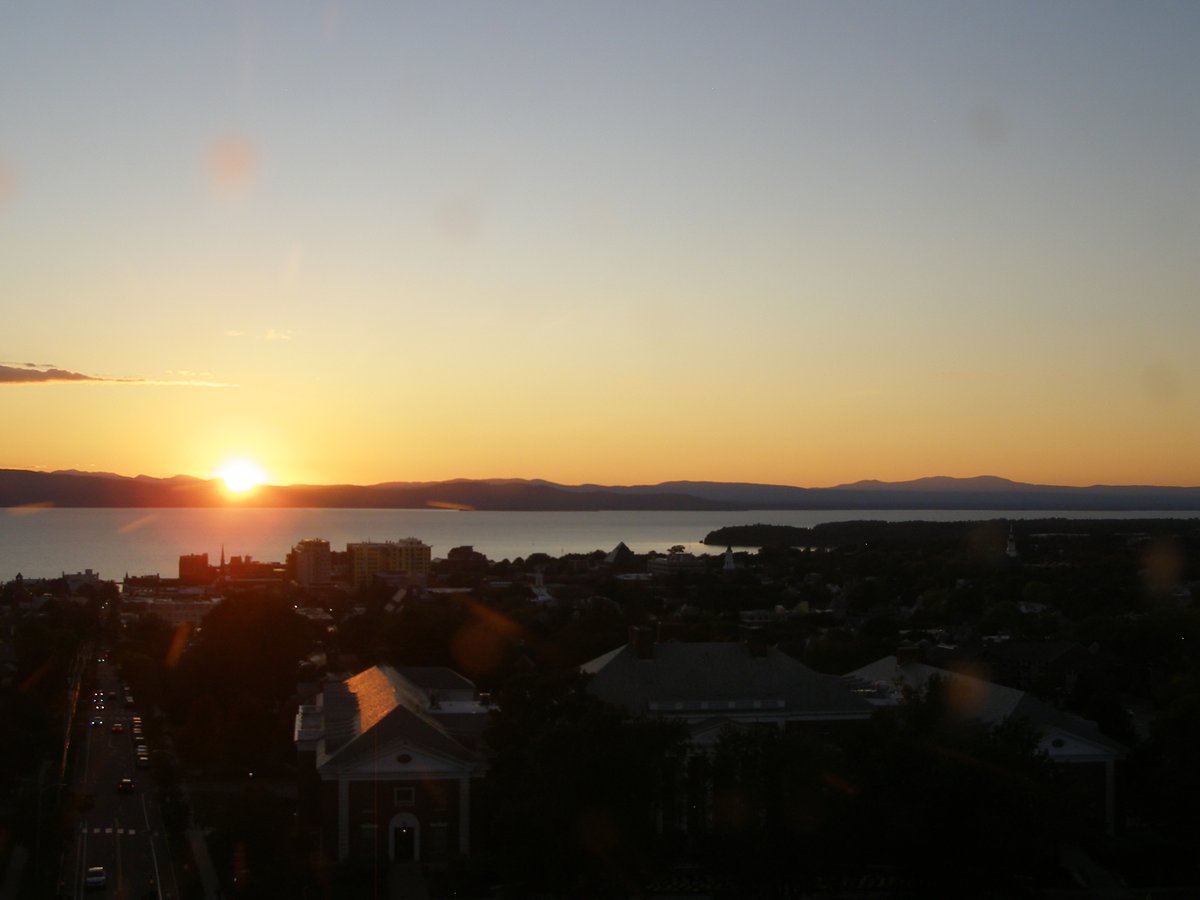Right view, Burlington sunset on Tuesday, September 22, 2026