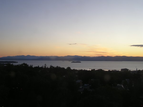 Burlington sunset on Tuesday, September 22, 2026 at 7:13 PM EDT
