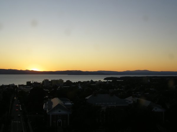 Burlington sunset on Wednesday, September 23, 2026 at 6:58 PM EDT