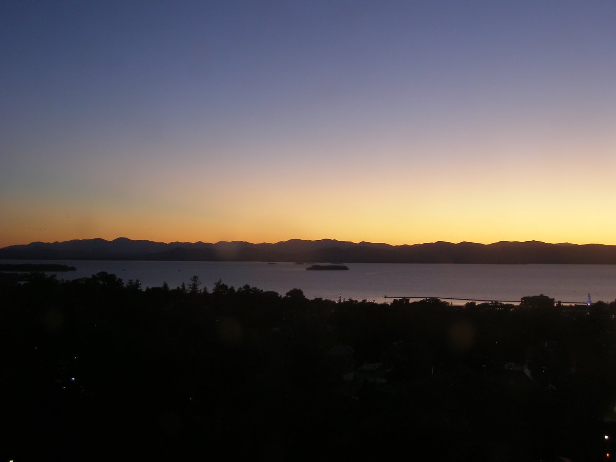 Left view, Burlington sunset on Wednesday, September 23, 2026
