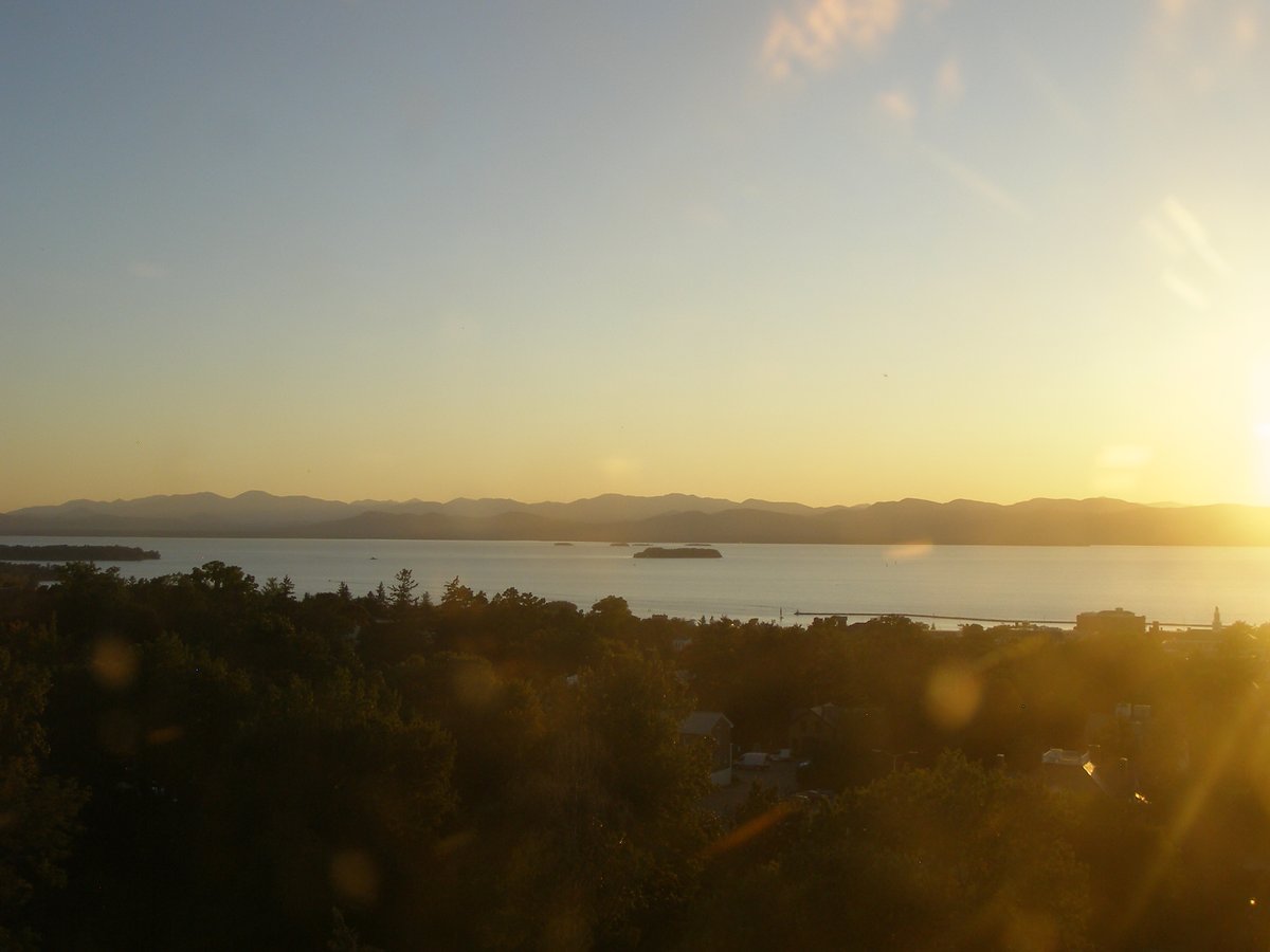 Left view, Burlington sunset on Thursday, September 24, 2026