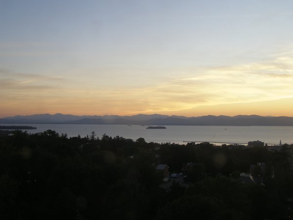 Burlington sunset on Friday, September 25, 2026 at 6:58 PM EDT