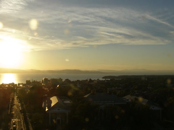 Burlington sunset on Friday, September 25, 2026 at 6:18 PM EDT