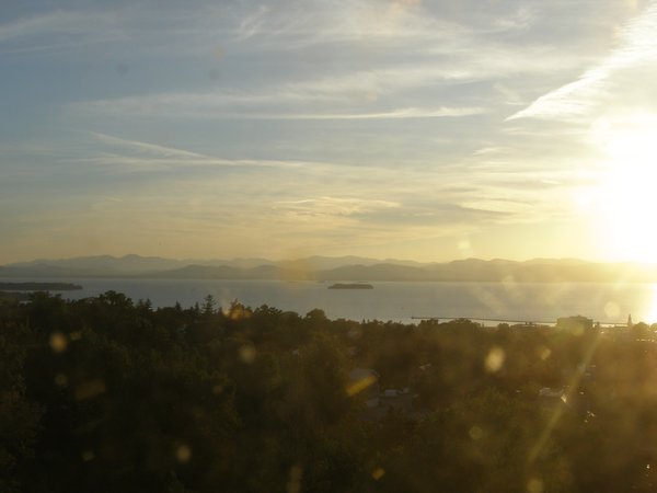 Burlington sunset on Friday, September 25, 2026 at 6:28 PM EDT